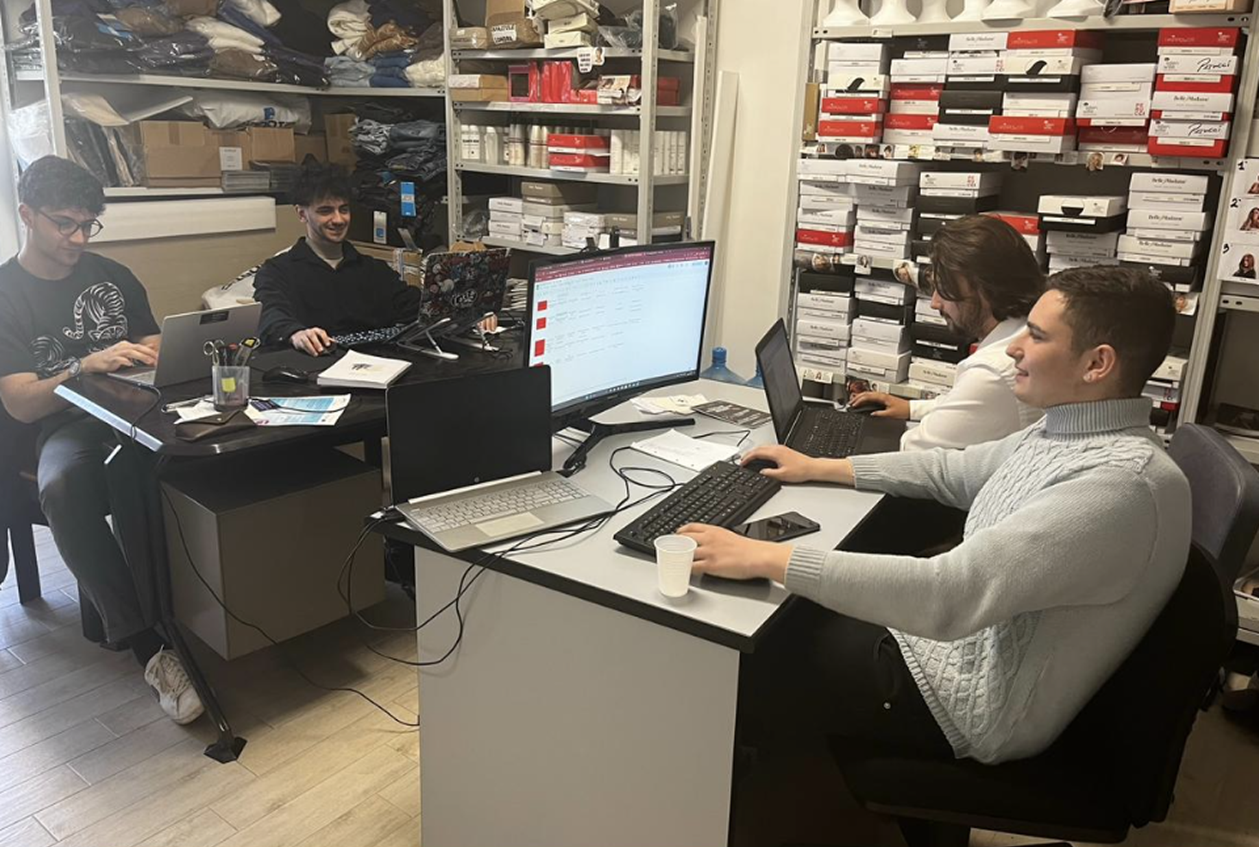 Team Resilience al lavoro nella sede operativa di un cliente