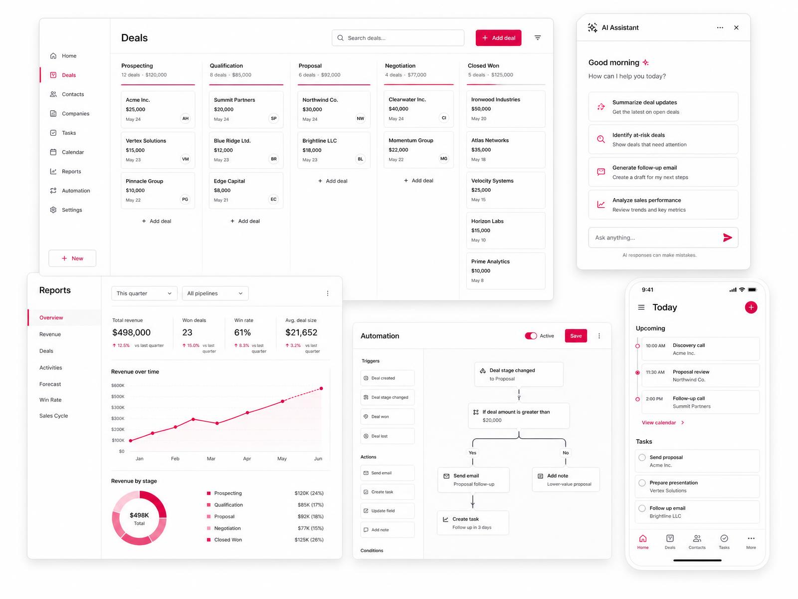 Interfacce software enterprise progettate da Resilience Lab